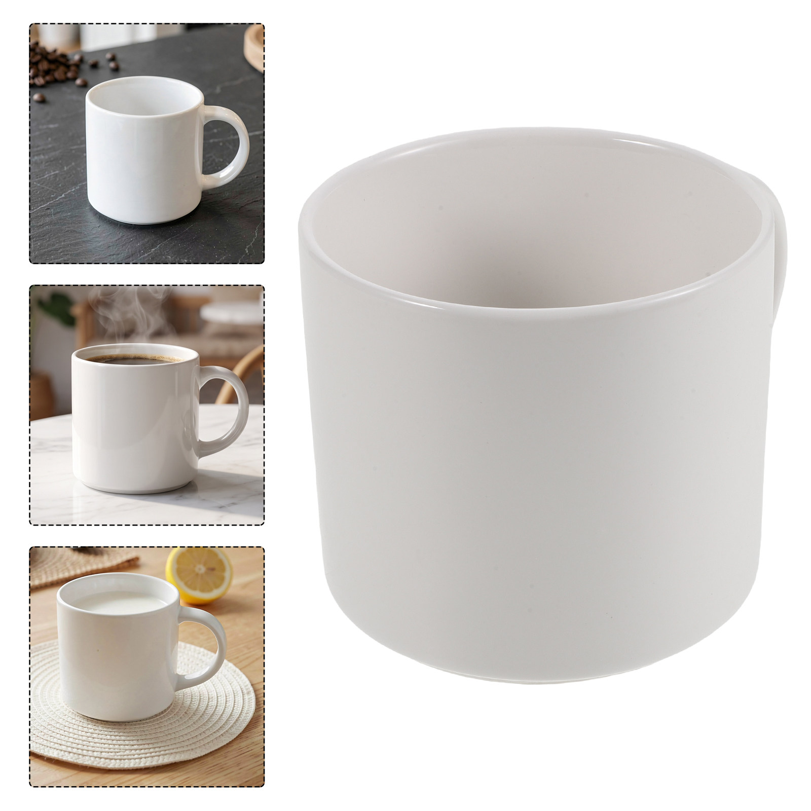 Sublimation Mug White - Mug Kopi Keramik Putih 15 Oz