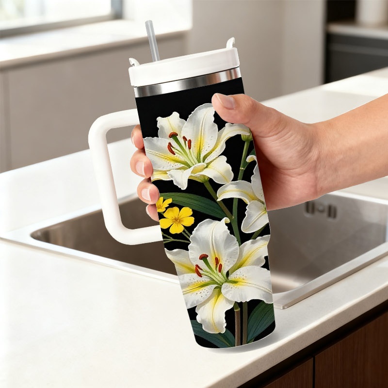 Sublimation Mug White - Tumbler Stainless Steel 40Oz Berinsulasi Dua