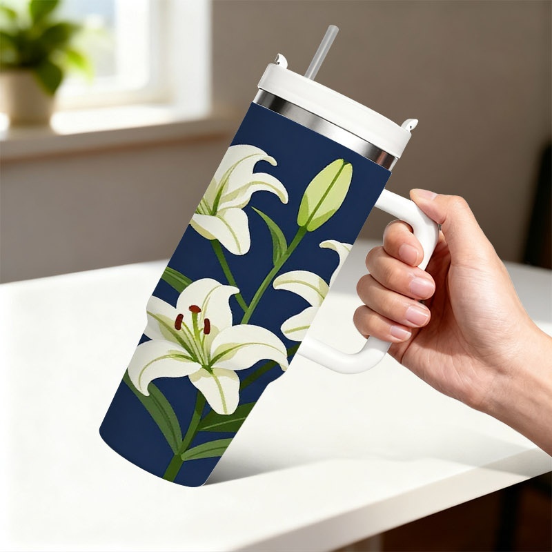 Sublimation Mug White - 1 buah Mug Perjalanan Isolasi 40oz