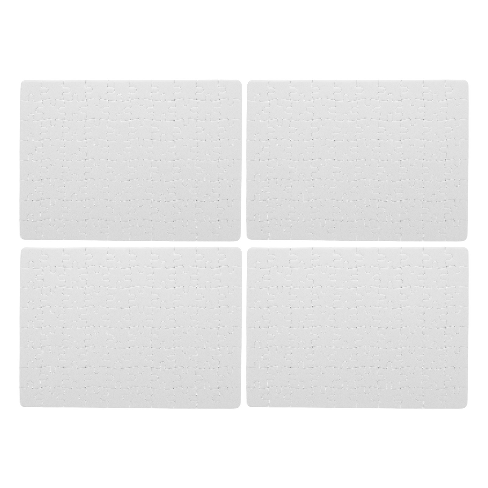 Puzzle Blank White - 4 Lembar Puzzle Jigsaw Sublimasi Kosong