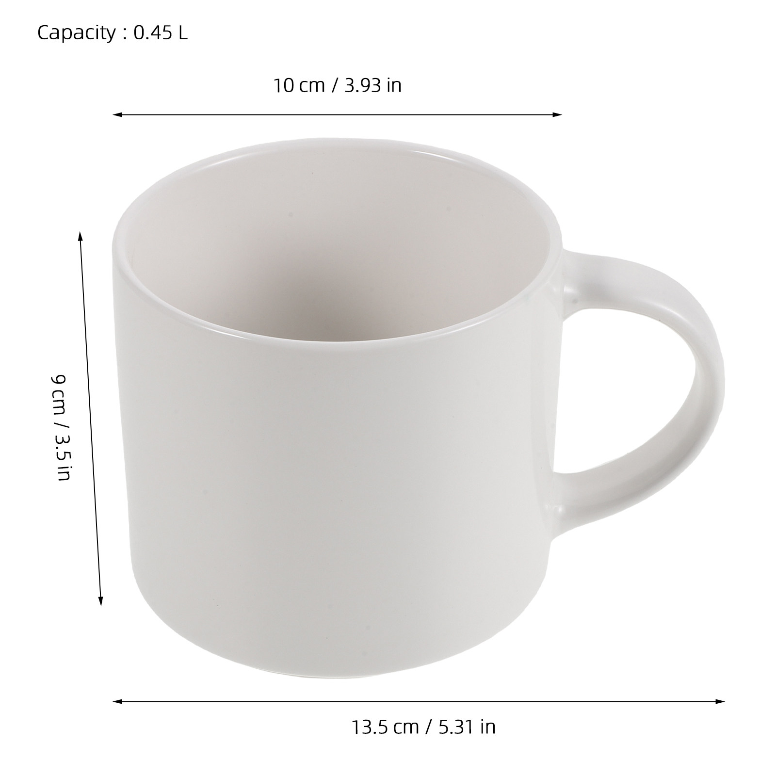 Mug Kopi Keramik Putih 15 Oz M - Sublimation Mug White ulasan dan harga