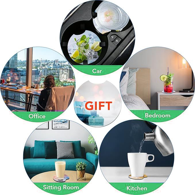 10/20Pcs Alas Cangkir Mobil Ko - Coaster Sublimation Blank ulasan dan harga