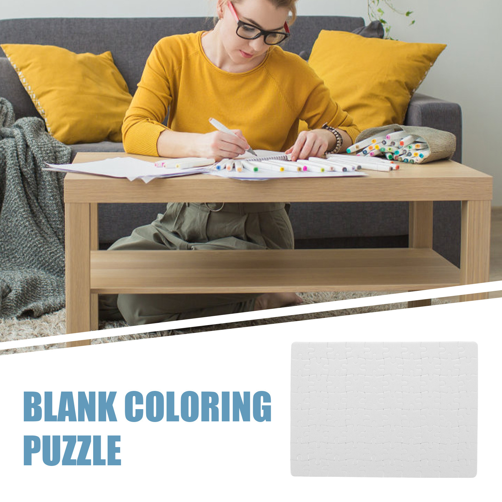 4 Lembar Puzzle Jigsaw Sublima - Puzzle Blank White ulasan dan harga