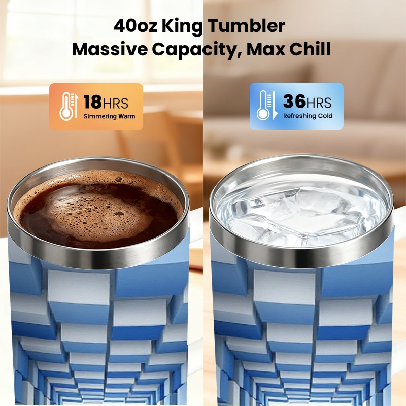 Tumbler Stainless Steel 40 Oz  - Sublimation Mug White ulasan dan harga